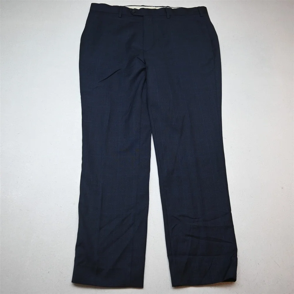 Brooks Brothers 42R 36x30 Blue Glenn Check Reda Wool Italy Made 1818 Regent Suit